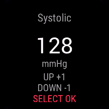 Blood Pressure Log, Venu Sq 2, screen 2
