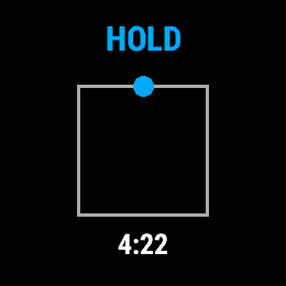 Box Breathing, Forerunner 255, screen 1