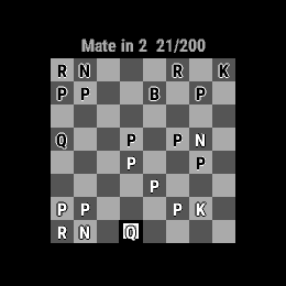 Mate Puzzles, Forerunner 255, screen 1