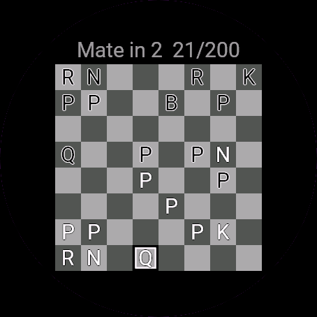 Mate Puzzles, Venu 3, screen 1