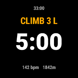 Multi-Pitch Climb, Forerunner 255, screen 1