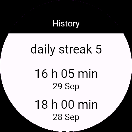 Fasting Timer, Venu 3, screen 2