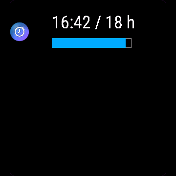 Fasting Timer, Venu Sq 2, glance