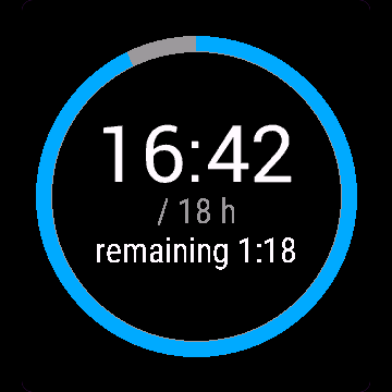 Fasting Timer, Venu Sq 2, screen 1