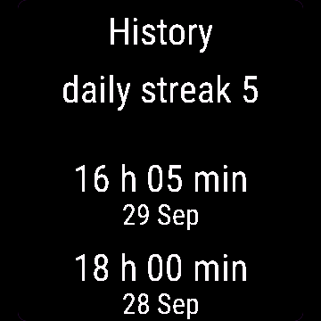 Fasting Timer, Venu Sq 2, screen 2