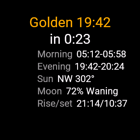 Golden Hour, fenix 8 47 mm, screen 1
