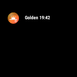 Golden Hour, Forerunner 255, glance