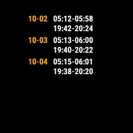 Golden Hour, Forerunner 255, screen 2