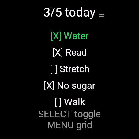 Habit Streaks, fenix 8 47 mm, screen 1