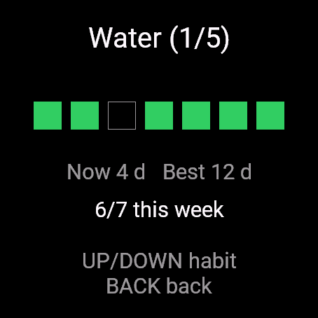Habit Streaks, fenix 8 47 mm, screen 2