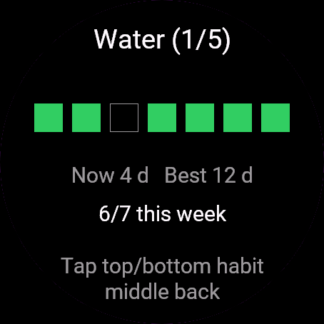 Habit Streaks, Venu 3, screen 2