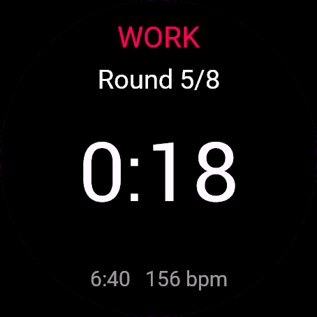 Interval Timer, Venu 3, screen 1