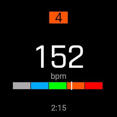HR Zones Big, fenix 8 47 mm, screen 1