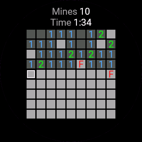 Mines, Venu 3, screen 1