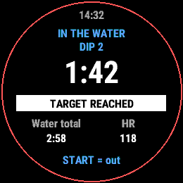 Cold Plunge, Forerunner 255, screen 1