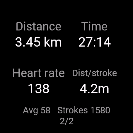 Paddle Rate, fenix 8 47 mm, screen 2