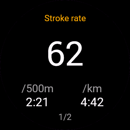 Paddle Rate, Venu 3, screen 1