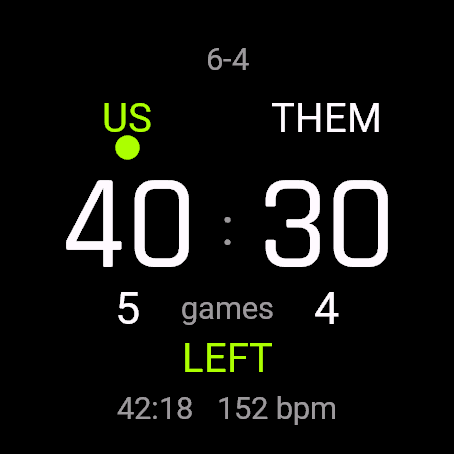 Padel Score, fenix 8 47 mm, screen 1