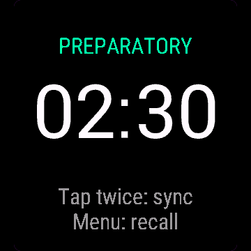 Regatta Start Timer, Venu Sq 2, screen 1