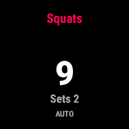 Rep Counter, Forerunner 255, screen 1