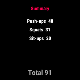 Rep Counter, Forerunner 255, screen 2
