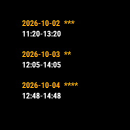 Solunar Hunt Fish, Forerunner 255, screen 2