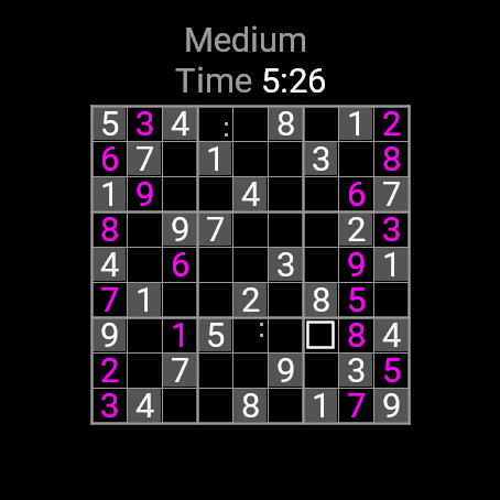 Sudoku Watch, fenix 8 47 mm, screen 1