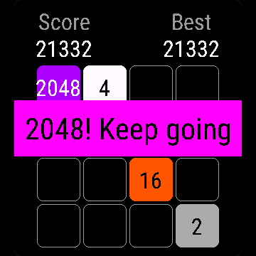 Tiles 2048, Venu Sq 2, screen 2