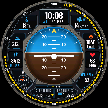 FlightDeck watch face, view 3