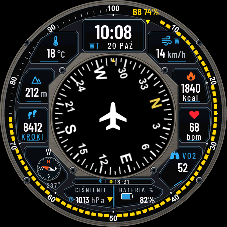 FlightDeck watch face, view 4