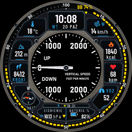FlightDeck watch face, view 5
