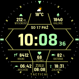 Hex Tactical watch face, view 3