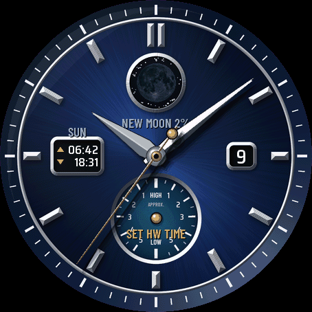 Moon and Tide Dial on another Garmin watch