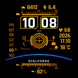 Orbit HUD watch face, view 3