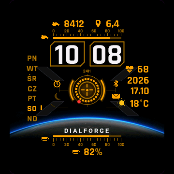 Orbit HUD watch face, view 4