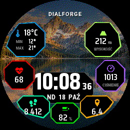 Peak Hex watch face, view 3