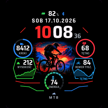 Trail MTB watch face, view 4